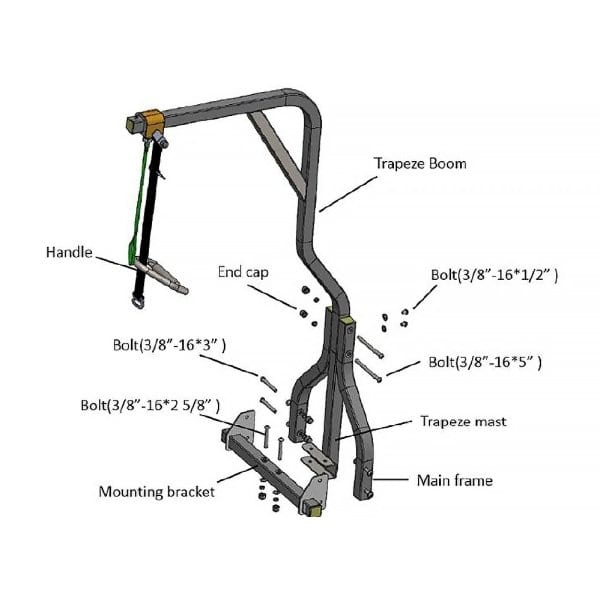 Drive™Trapeze For P903 Beds, 450lb Maixmum Assist