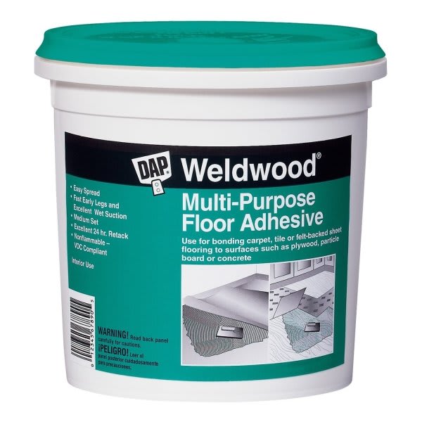 Dap Weldwood 1 Qt Multi-Purpose Floor Adhesive Package Of 6
