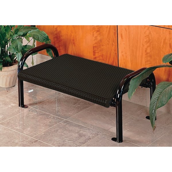 Ultrasite Portable/Surface Mount Ultra Bench, Black Galvanized Steel, 4'