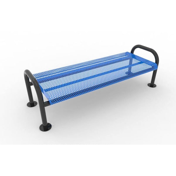 Ultrasite Portable/Surface Mount Ultra Bench, Blue Galvanized Steel, 4'