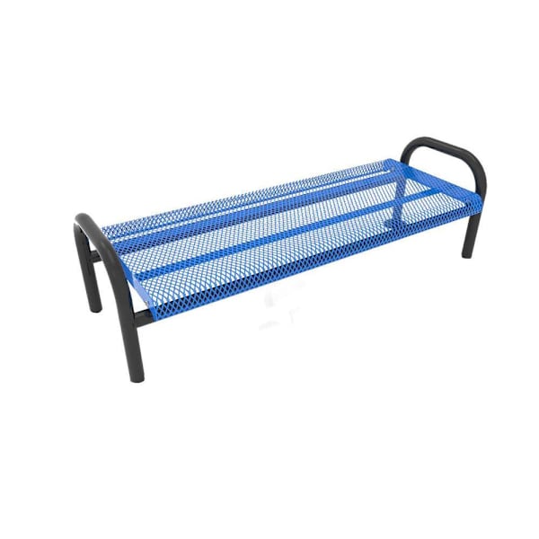 Ultrasite In Ground Mount Ultra Bench, Blue Galvanized Steel, 4'