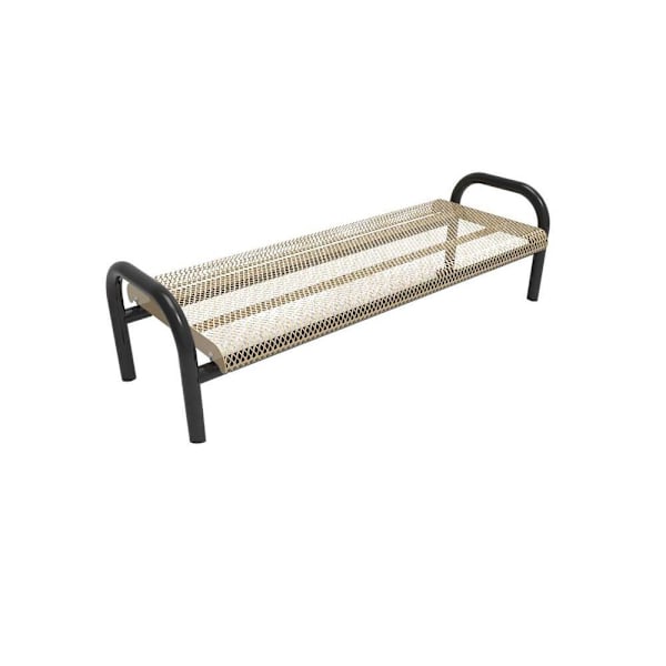 Ultrasite In Ground Mount Ultra Bench, Beige Galvanized Steel, 4'