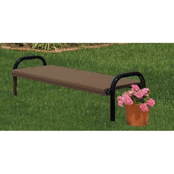 Ultrasite In Ground Mount Ultra Bench, Brown 6'