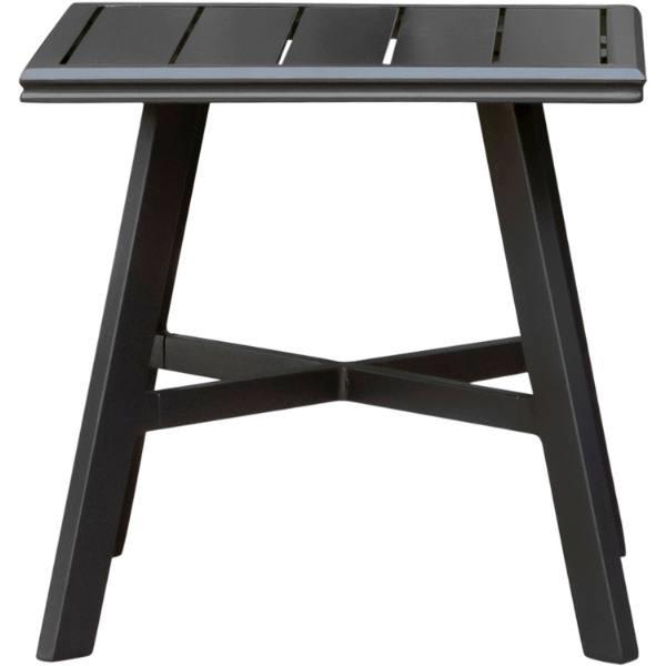 Cape Soleil Commercial Aluminum 22" X 22" Slat-Top Side Table