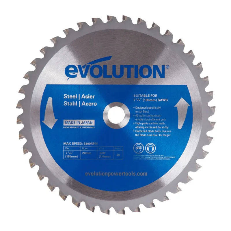 7 1/2in. Steel Cutting Saw Blade, Evolution (185BLADEST)