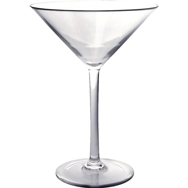 Thunder Group 8 Ounce Clear Polycarbonate Martini Glass