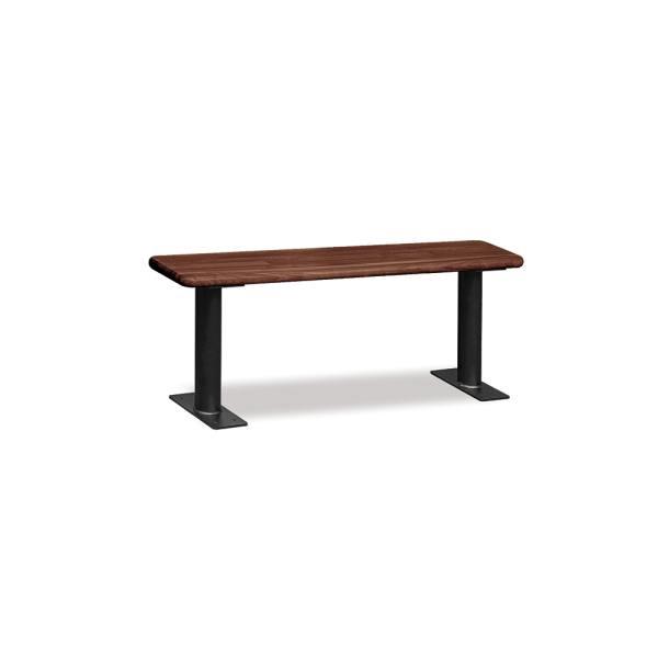 Salsbury Industries Wood Locker Bench 48 Inches Dark Finish
