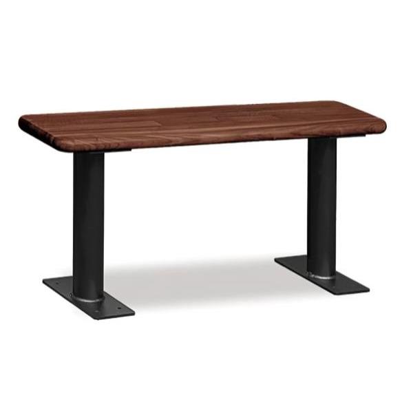 Salsbury Industries Wood Locker Bench 36 Inches Dark Finish