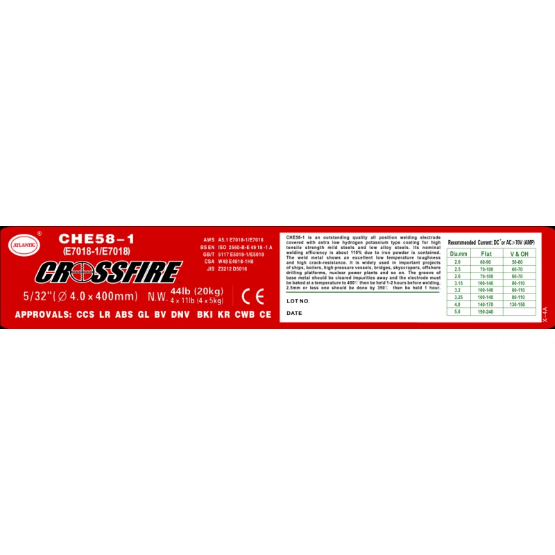7018 5/32in. Mild Steel Electrode