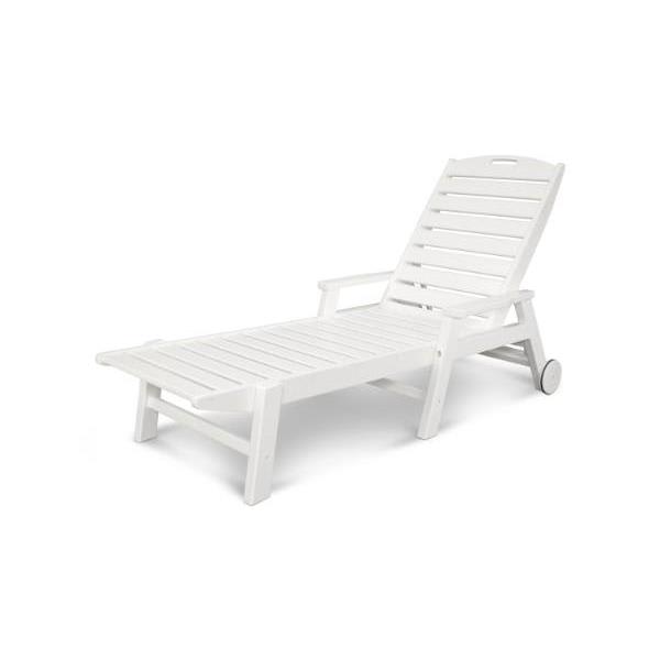 Polywood Nautical Chaise Lounge White