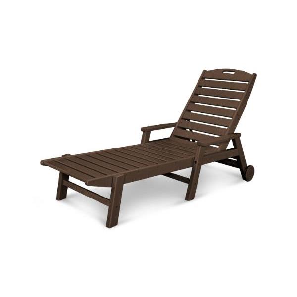 Polywood Nautical Chaise Lounge Mahogany