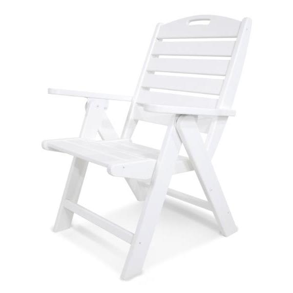 Polywood Nautical Folding Chair White