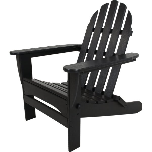 Polywood Classic Folding Adirondack In Black
