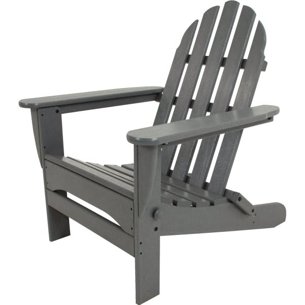 Polywood Classic Folding Adirondack In Slate Grey