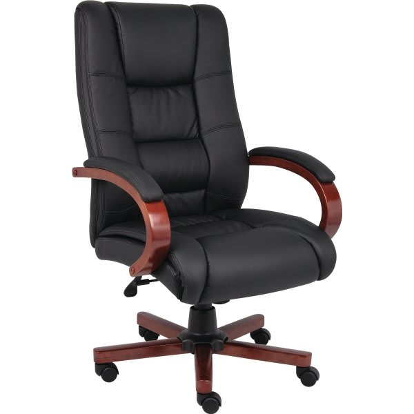 Boss Cherry Wood High Back Chair