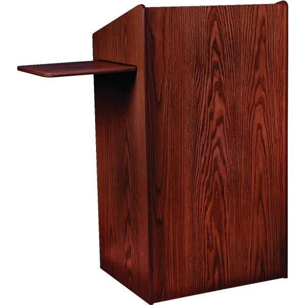 Oklahoma Sound Aristocrat Floor Lectern, Mahogany