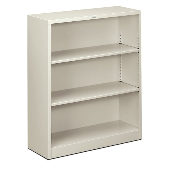 Hon Brigade 3-Shelf Light Gray Steel Bookcase