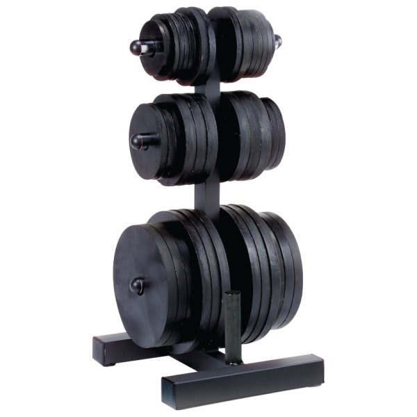 Body Solid Tools Olympic Weight Tree And Bar Holder 3 X 3" & 2 X 3" Steel Fram