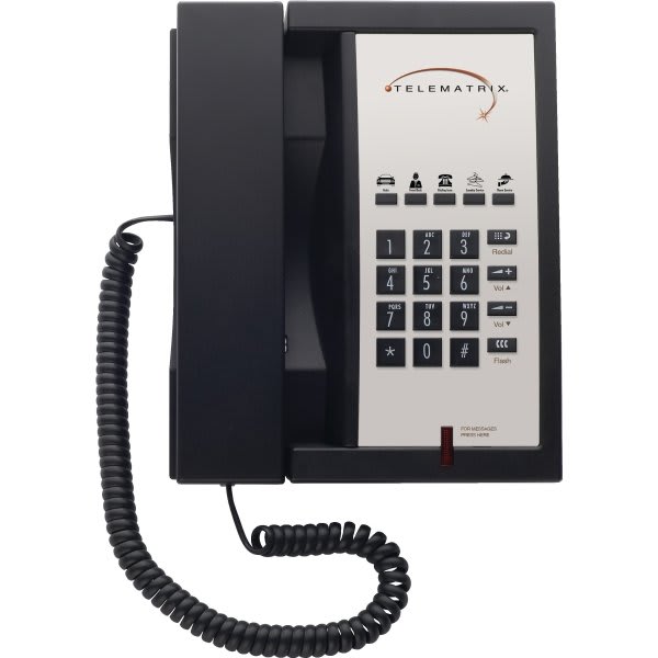 Telematrix #331391 Single Line Telephone (Black)
