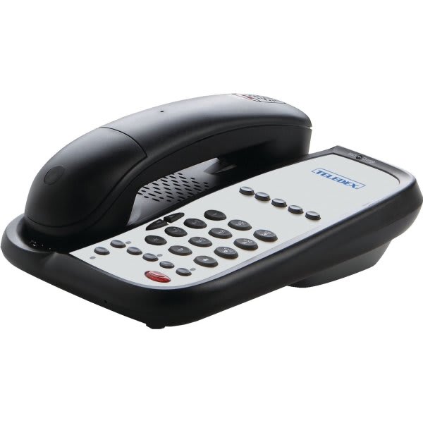 Teledex I Series Ac9105s Single Line Cordless Hotel Feature Telephone In Black
