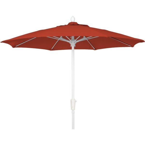 Fiberbuilt 7.5' Crank Market Umbrella, Marine Grade Cover, Terra Cotta