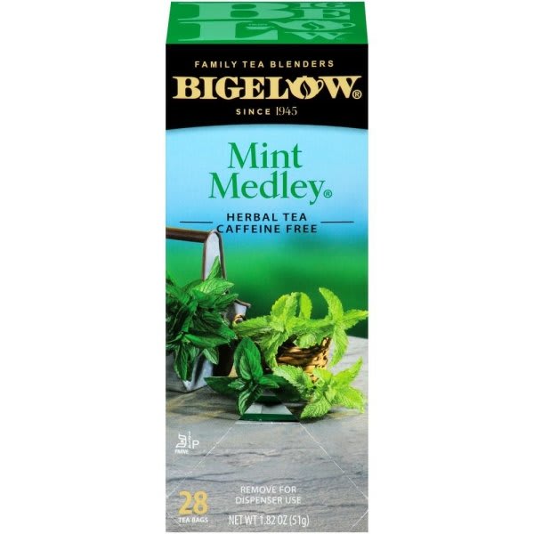 Bigelow Mint Medley Herbal Tea Bags Case Of 168