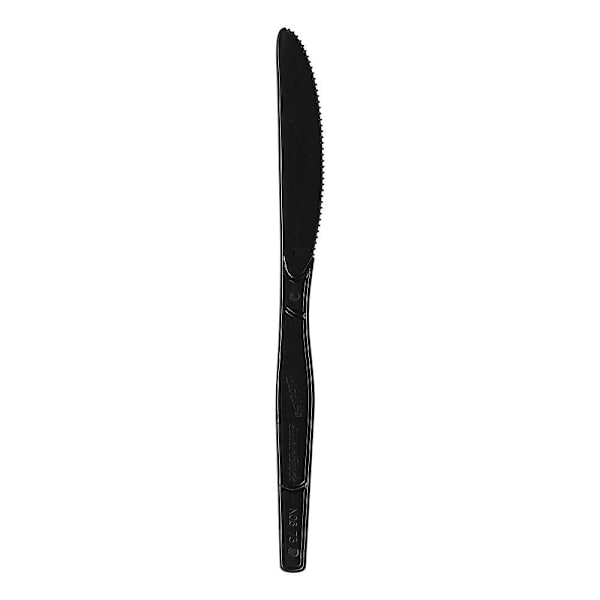 Dixie Medium-Weight Polystyrene Black Knife Refill, 960/Case