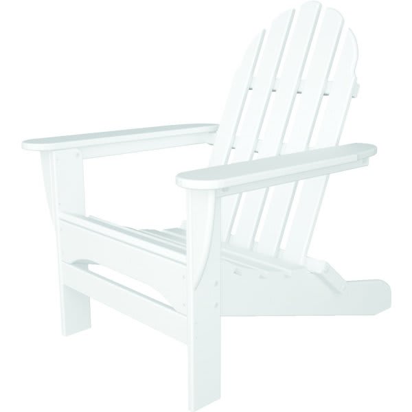 Polywood Classic Adirondack Chair, White