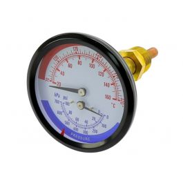 Burnham Boiler 8056028 Temperature Pressure Gauge 0-100 PSI 80°F-320°F
