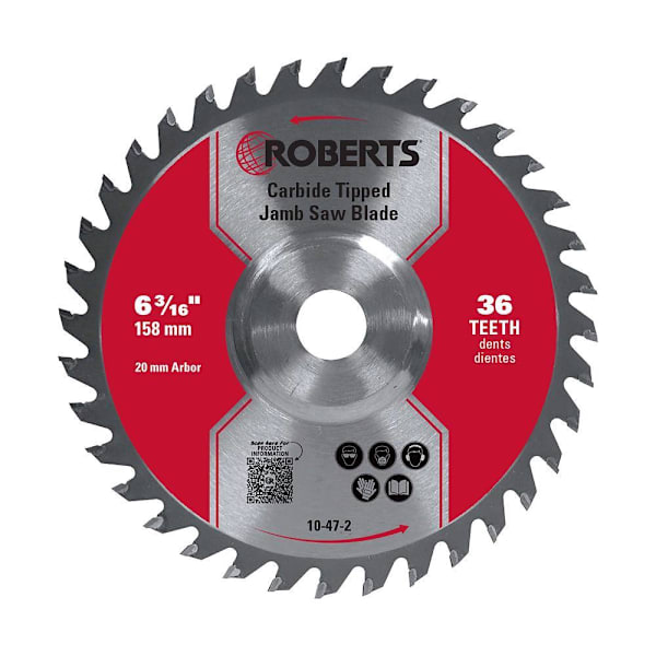 Roberts 6-3/16" Carbide Tip Jamb Saw Blade, 36-Tooth