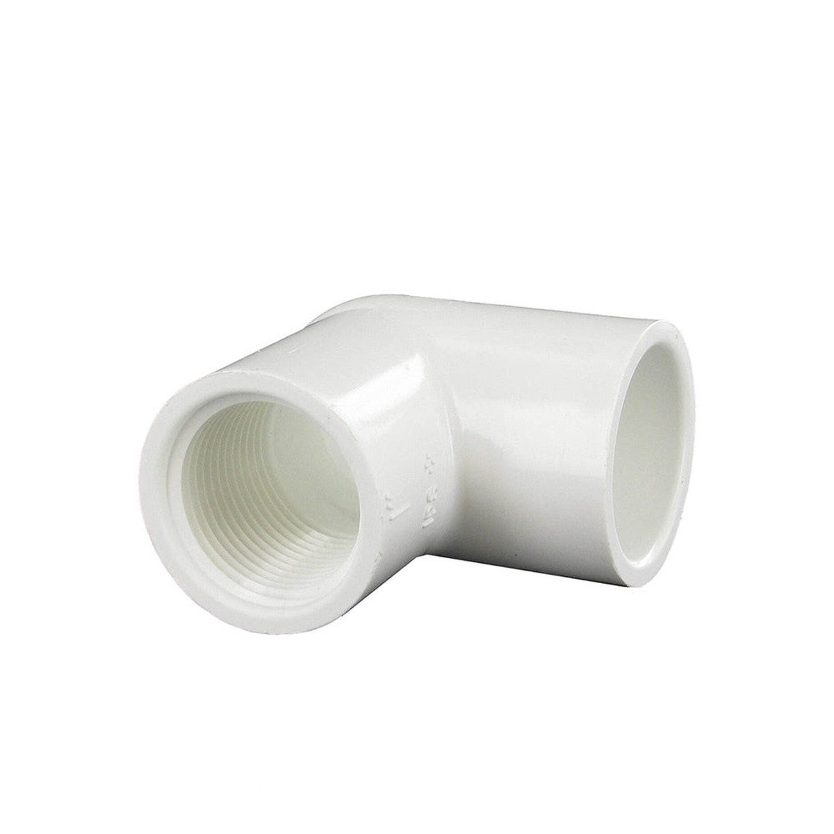 90 Degree Elbow | PVC | 1 Inch Slip x FPT Schedule 40 White Elbow for Pool System | Heavy Duty