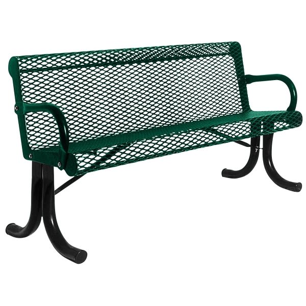 Ultrasite 6' Portable Courtyard Park Bench - Green
