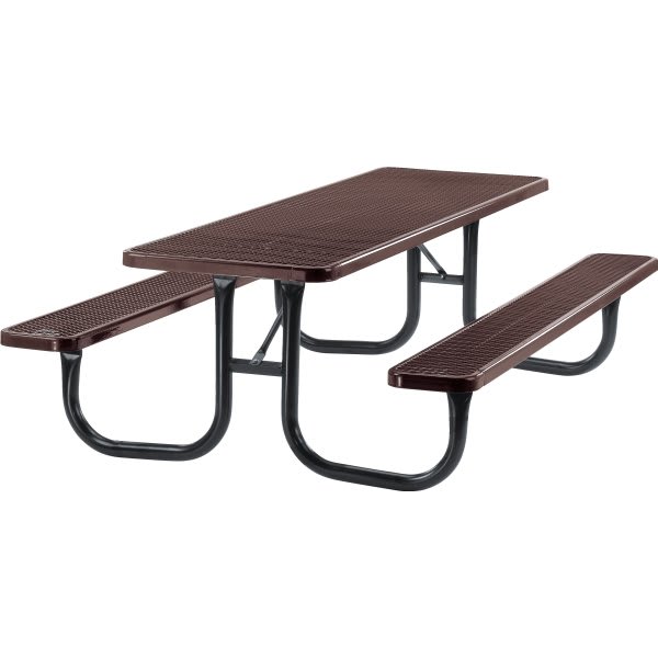 Ultrasite Table 8' Expanded Metal Rectangular - Brown