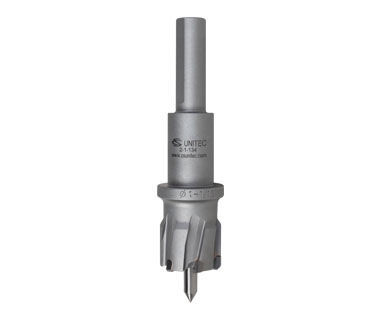 1-1/16" diameter - Unibroach TCT Hole Saw 9/16" Drill Depth With Pilot/Ejector Pin 2-1-134