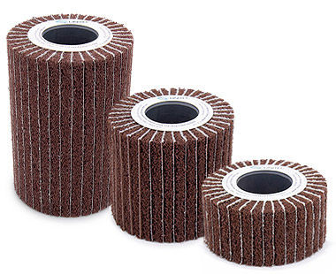 PTX Interleaf (Combi) Wheel - made of hard-textured, aggressive nylon web impregnated with silicone carbide 4" x 2", 80 grit 47302