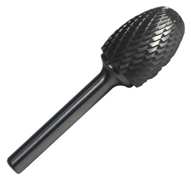 SE5 1/2" X 7/8" Oval Carbide Bur 1/4 Shank DULSE5