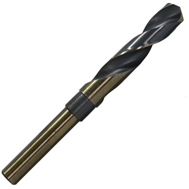11/16" Reduced Shank HSS Black & Gold KFD Drill Bit KFDRSD3/8X11/16