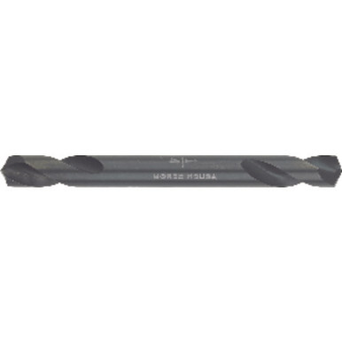 9/64 Dia. - .1406 Decimal - 1-15/16 OAL - HSS - Black Oxide - Double End Body Drill Series/List #1400 MT1515012