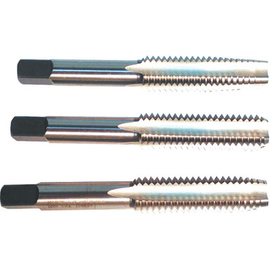 3 Pc. HSS Hand Tap Set M12 x 1.75 D6 4 Flute (Taper, Plug, Bottoming) Series/List #7500 MT3838218
