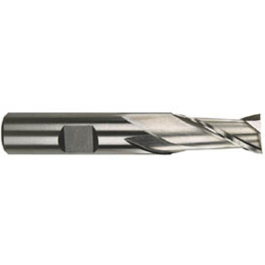5/32 Dia. x 2-3/8 Overall Length 2-Flute Square End High Speed Steel SE End Mill-Round Shank-Center Cutting -TiN Series/List #1898G MT2396152
