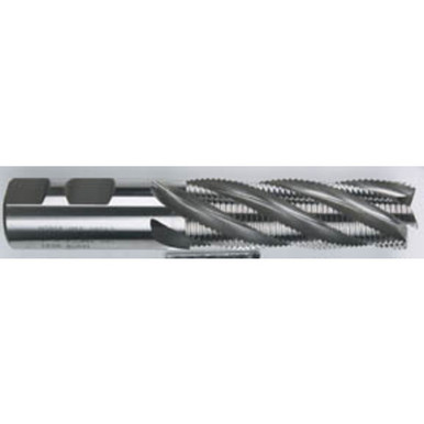 1/2" x 1/2" x 2" x 4" 4 Flute Single End HSSCo Roughing Non-Center Cutting End Mill-Uncoated Series/List #4596 MT2944671