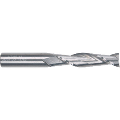 1/2" x 1/2" x 2" x 4" 2 Flute Single End Carbide Finishing Center Cutting End Mill-Uncoated Series/List #5954 MT3258262