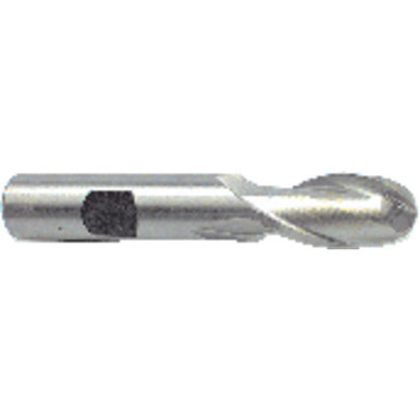 5/16" Dia. /8" Shank /4" DOC x 2-1/2" OAL, HSS Uncoated, 2 Flute, Ballnose End Mill Series/List #1887 MT2043114
