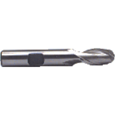 1/8" Dia. /8" Shank /8" DOC x 2-5/16" OAL, HSSCo Uncoated, 2 Flute, Round, External , Ballnose End Mill Series/List #4583 MT2544401