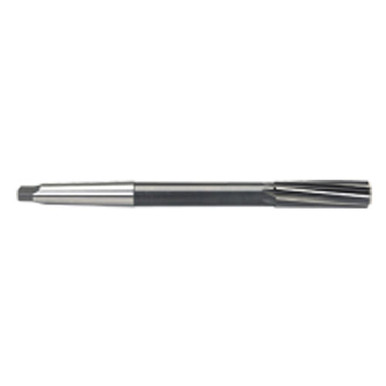 3/8" Dia. 6-Flute, Taper Shank, Spiral Flute, HSS, 7" OAL Chucking Reamer MT5121855