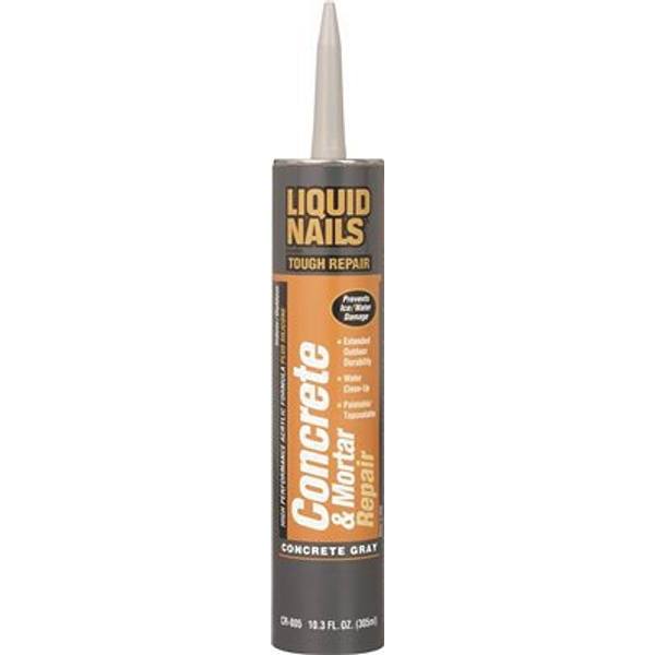 Liquid Nails Tough Repair 10.3 Oz Gray Int/Ext Concrete And Mortar Repair Adhesive