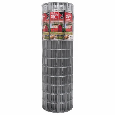 Galvanized Welded Wire Mesh Fence, 12.5-Gauge, 5 x 100-Ft
