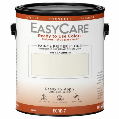 Ready To Use Interior Paint & Primer, Eggshell Acrylic Latex, Soft Cashmere, 1 Gallon