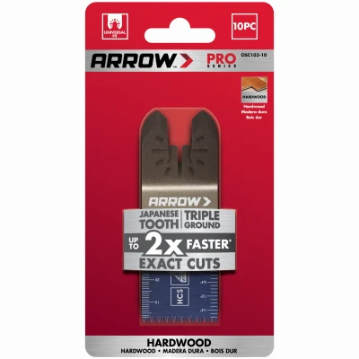 Japanese Tooth Hardwood Oscillating Tool Blade, 1-5/16-In., 10-Pk.