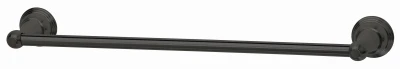 Towel Bar, Vintage Design, Matte Black, 18 In.